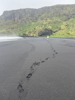 051823 Vik Black Beach Juli steps J