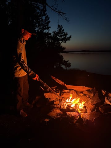 0627 Pickerel NT by fire