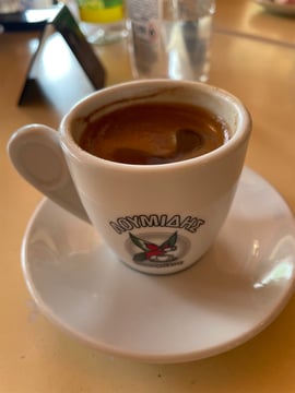 Athens food tour coffee cup