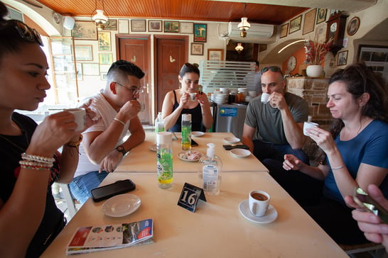 Athens food tour coffee tasting