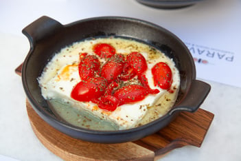 Naxos Chalki lunch fried cheese