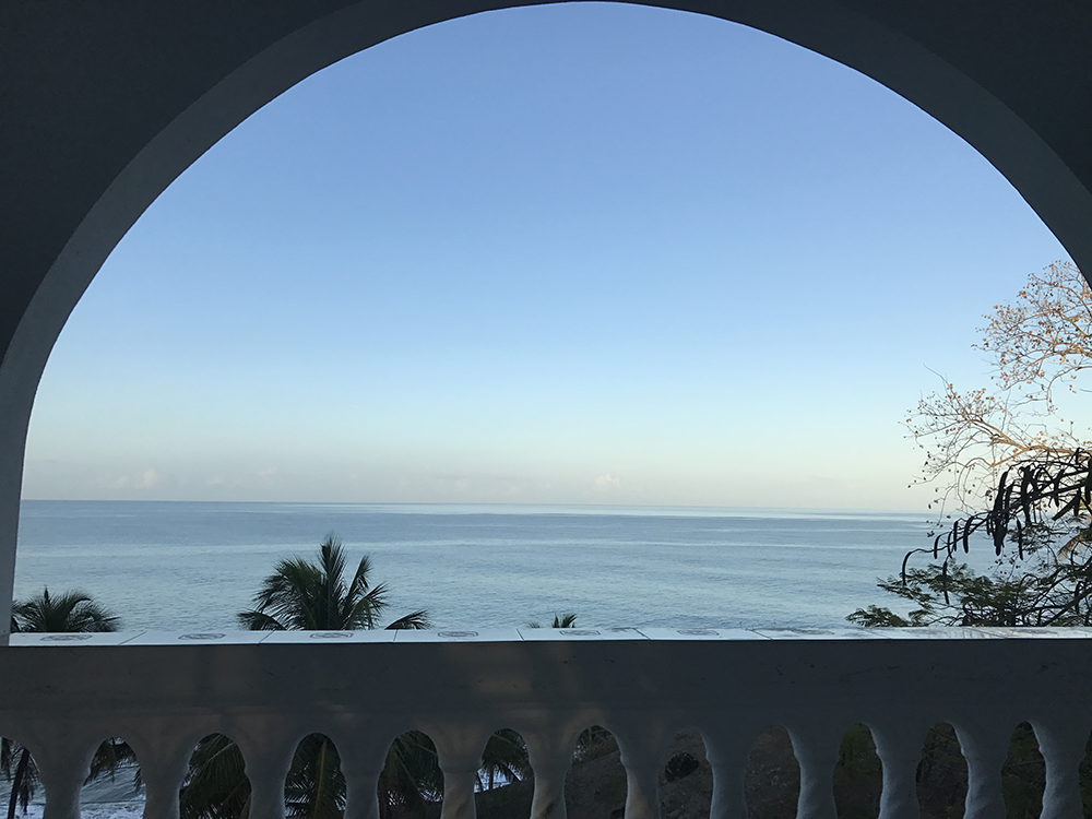 Looking out from our porch at Casa Blanca