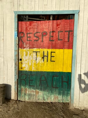 Respect the Beach door