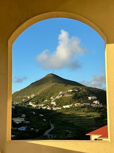 The view from  our balcony in the morning